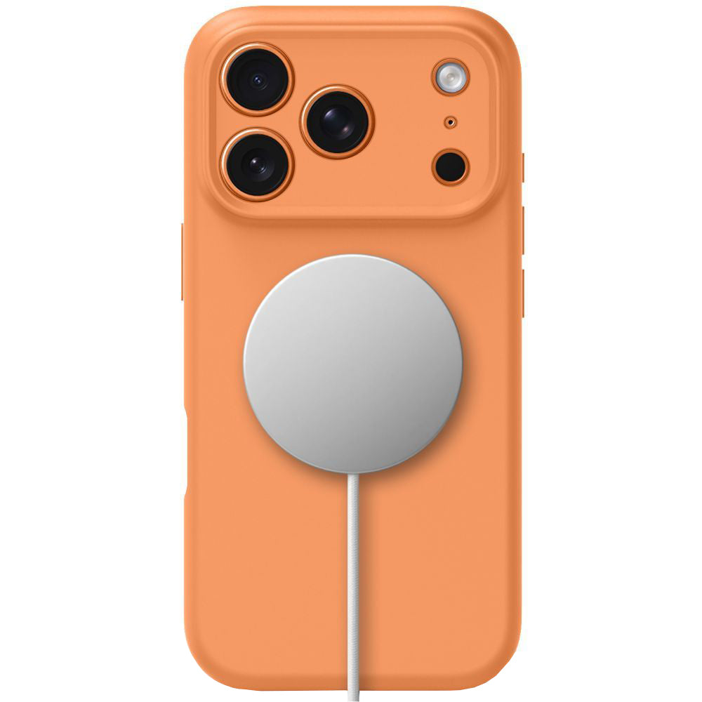 Θήκη MagSafe για Apple iPhone 17 Pro, Tech-Protect, Σιλικόνη, Πορτοκαλί