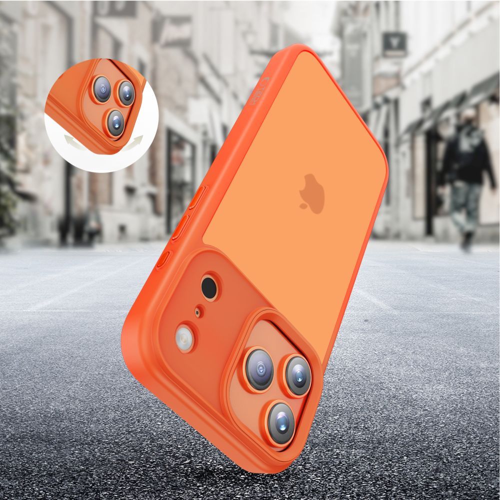 Case for Apple iPhone 17 Pro, Tech-Protect, Magmat, Matte Orange