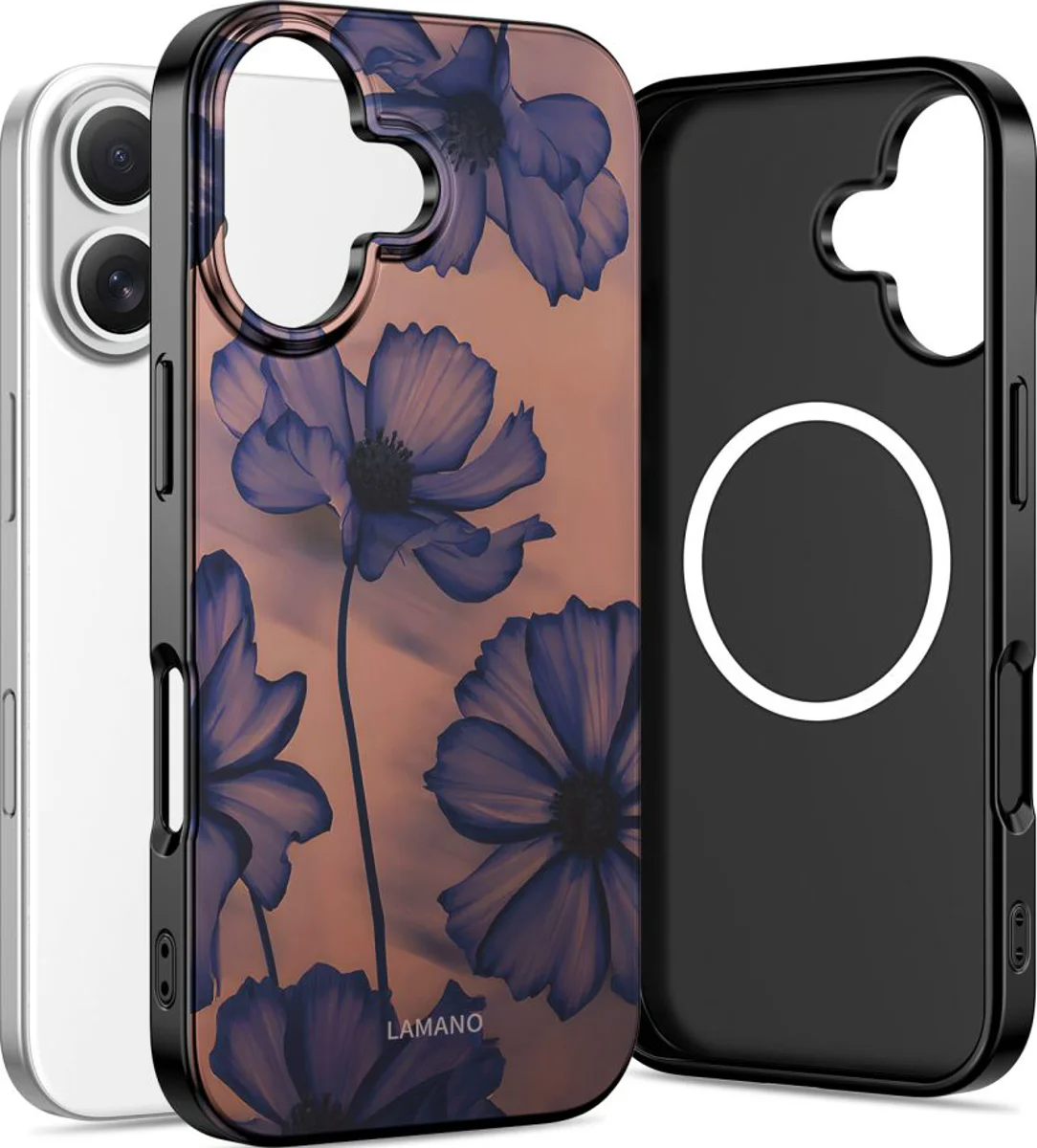 Θήκη MagSafe για Apple iPhone 16, Tech-Protect, Lamano Velvet Night, Μαύρη
