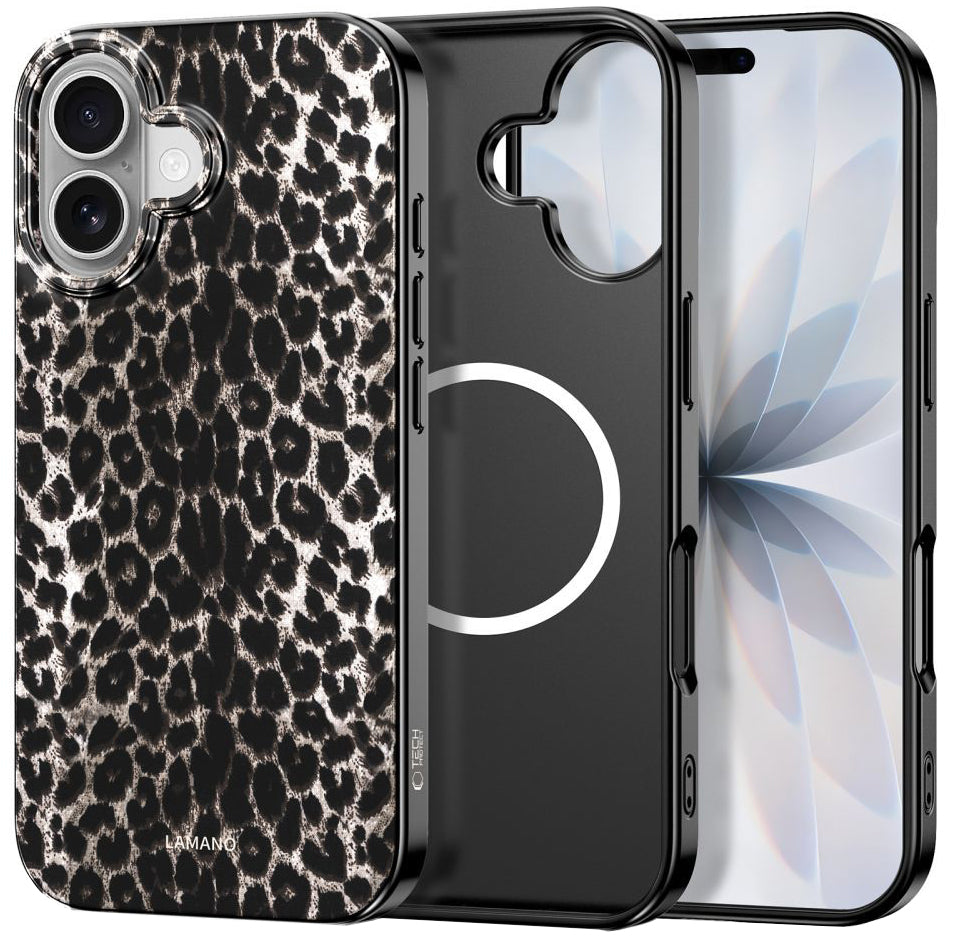 Θήκη MagSafe για Apple iPhone 17, Tech-Protect, Lamano Leopard, Μαύρη