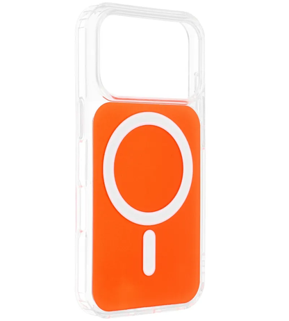 Θήκη MagSafe για Apple iPhone 17e / 16e, OEM, Clear Fusion Mag Cover, Πορτοκαλί