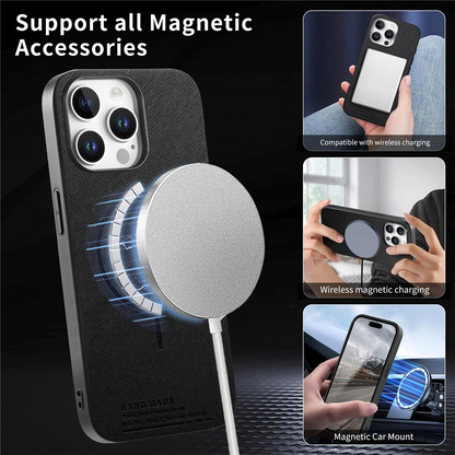 MagSafe Case for Apple iPhone 16 Pro Max, OEM, Cloth, Black