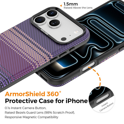 MagSafe Case for Apple iPhone 17 Pro, OEM, Gradient Rainbow, Purple