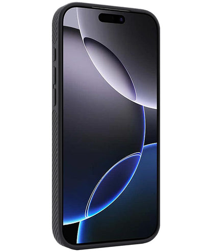 Θήκη MagSafe για Apple iPhone 16 Pro Max, OEM, Carbon Metal Ring, Μαύρο