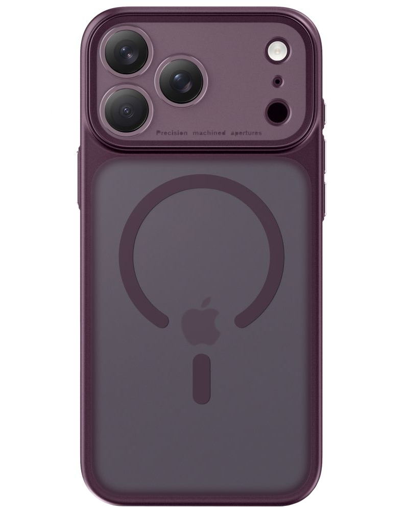 MagSafe Case for Apple iPhone 18 Pro / 17 Pro, Tech-Protect, MagPeak CC, Matte Burgundy