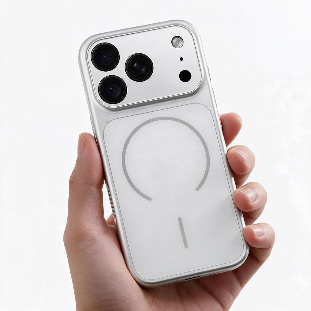 Θήκη MagSafe για Apple iPhone 18 Pro / 17 Pro, OEM, Make 18, Ασημί