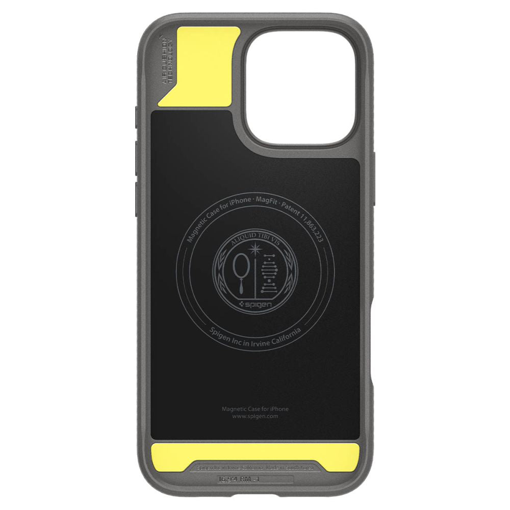 MagSafe Case for Apple iPhone 16 Pro Max, Spigen, Rugged Armor, Gray ACS07987 