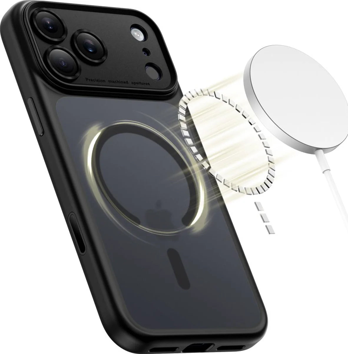 Θήκη MagSafe για Apple iPhone 17 Pro Max, Tech-Protect, MagPeak, Ματ Μαύρη