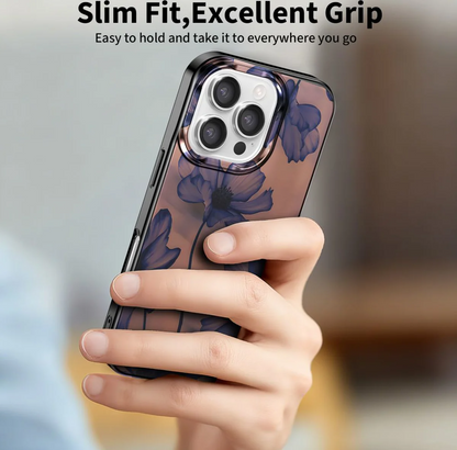 MagSafe Case for Apple iPhone 16 Pro Max, Tech-Protect, Lamano Velvet Night, Black