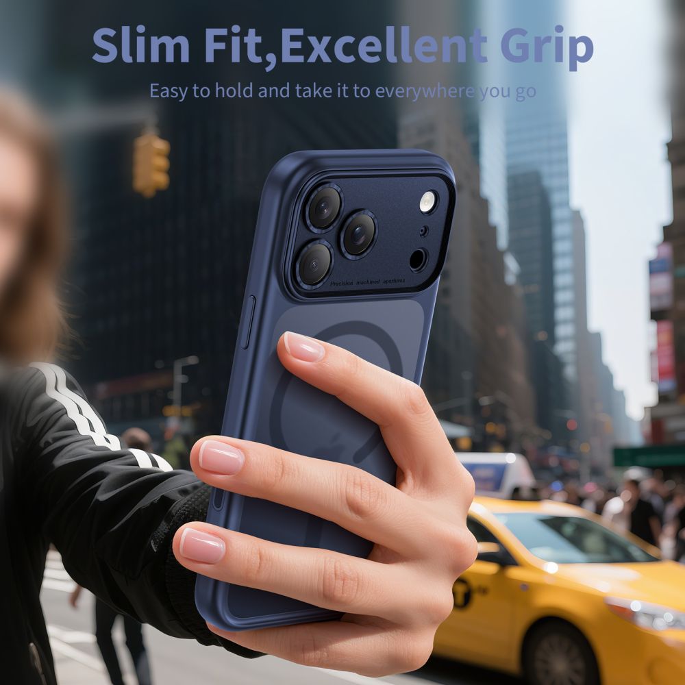 Θήκη MagSafe για Apple iPhone 17 Pro Max, Tech-Protect, MagPeak, Ματ Μπλε