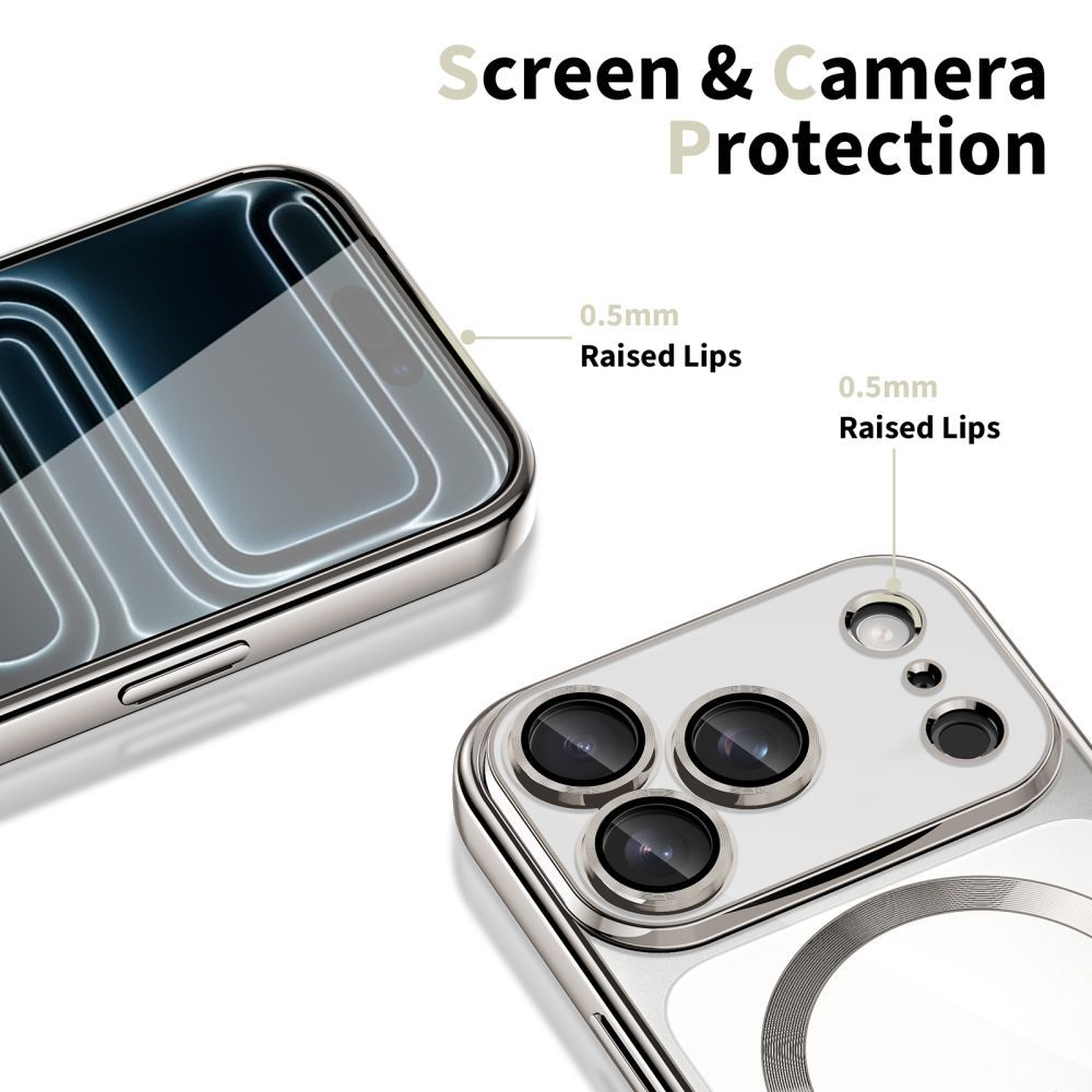 Θήκη MagSafe για Apple iPhone 17 Pro, Tech-Protect, Magflex, Ασημί