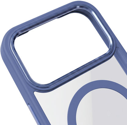 Θήκη MagSafe για Apple iPhone 18 Pro Max / 17 Pro Max, OEM, Χρώμα Clear Mag, Μπλε
