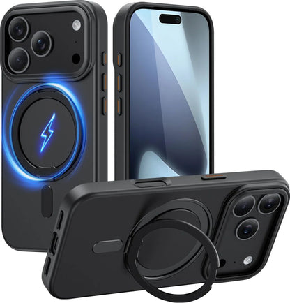 Θήκη MagSafe για Apple iPhone 17 Pro, Tech-Protect, MagRing, Μαύρη