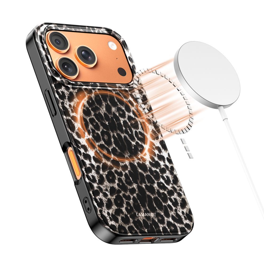 Θήκη MagSafe για Apple iPhone 17 Pro Max, Tech-Protect, Lamano Leopard, Μαύρη
