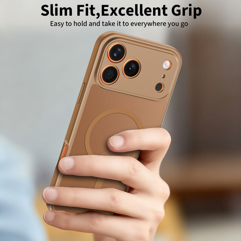 Θήκη MagSafe για Apple iPhone 17 Pro Max, Tech-Protect, BasicMag, Ματ Καφέ