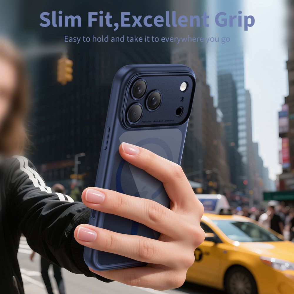 Θήκη MagSafe για Apple iPhone 17 Pro Max, Tech-Protect, MagPeak, Μπλε Ναυτικό