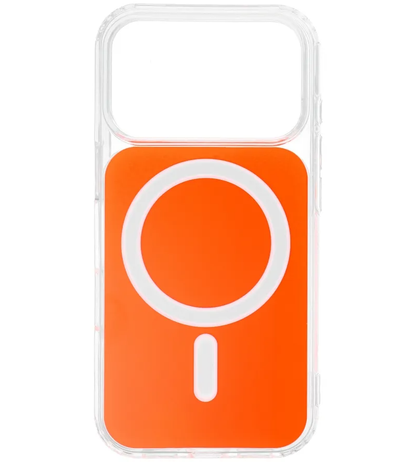 Θήκη MagSafe για Apple iPhone 17e / 16e, OEM, Clear Fusion Mag Cover, Πορτοκαλί
