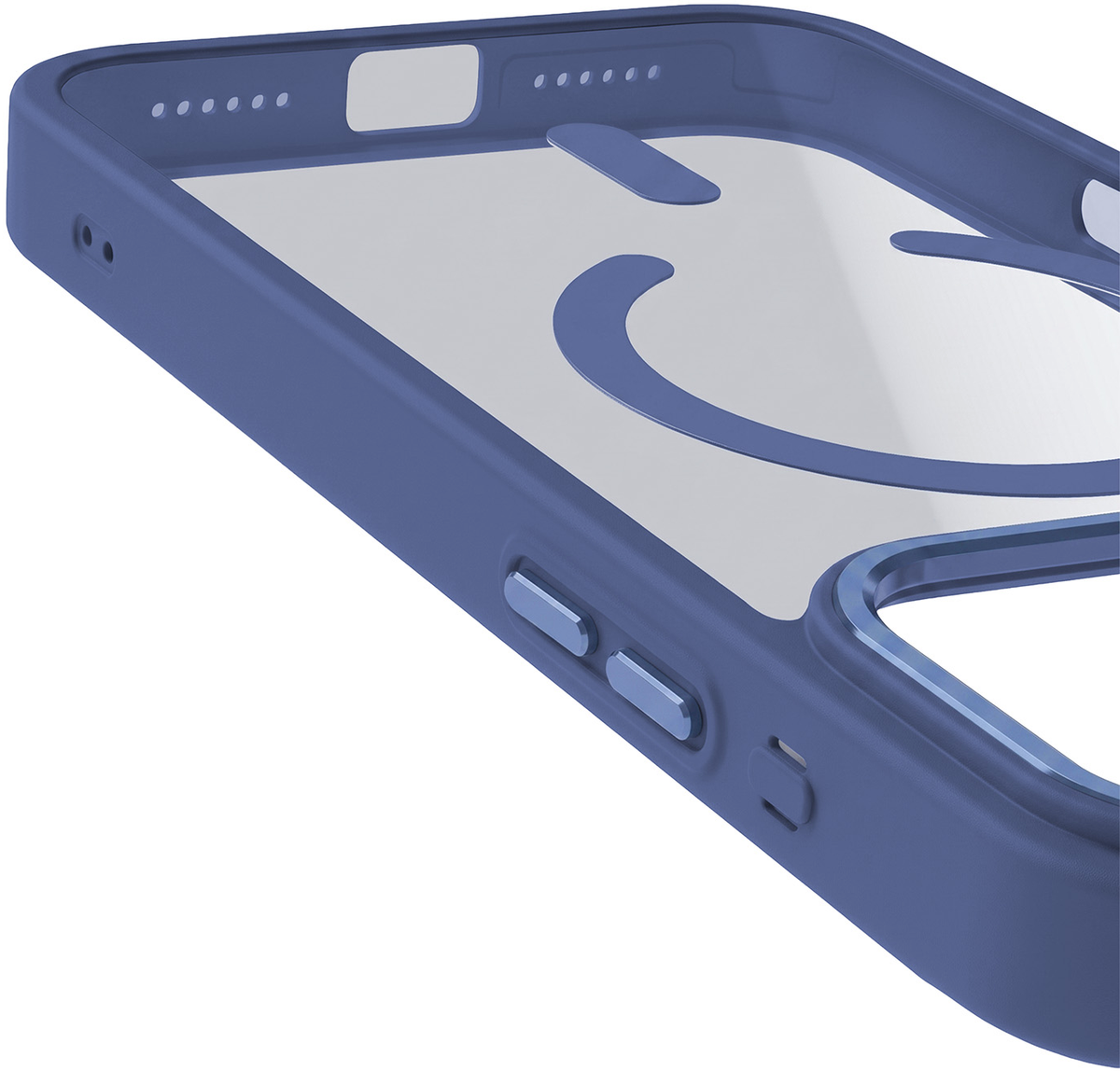 Θήκη MagSafe για Apple iPhone 18 Pro Max / 17 Pro Max, OEM, Χρώμα Clear Mag, Μπλε