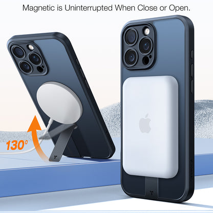 Θήκη MagSafe για Apple iPhone 16 Pro Max, Torras, Pstand Spin, Μαύρη