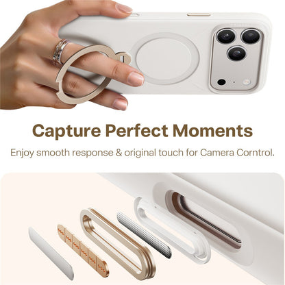 Θήκη MagSafe για Apple iPhone 17 Pro, Torras, QPRO Silicone, Λευκή
