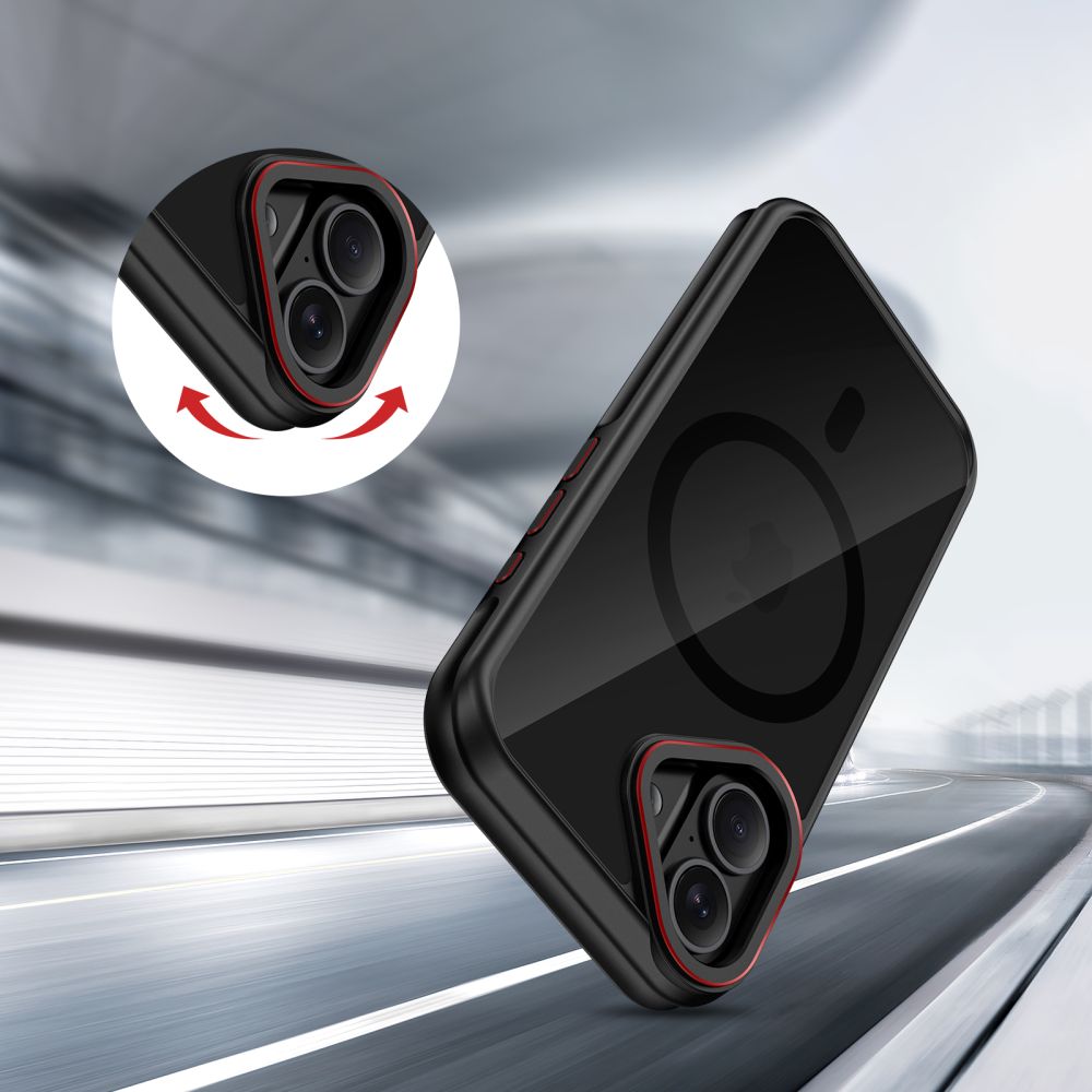 Θήκη MagSafe για Apple iPhone 17, Tech-Protect, Maghybrid, Μαύρη