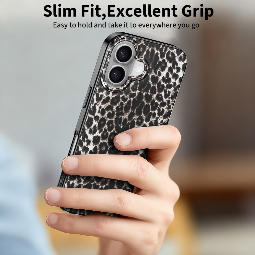 Θήκη MagSafe για Apple iPhone 17, Tech-Protect, Lamano Leopard, Μαύρη