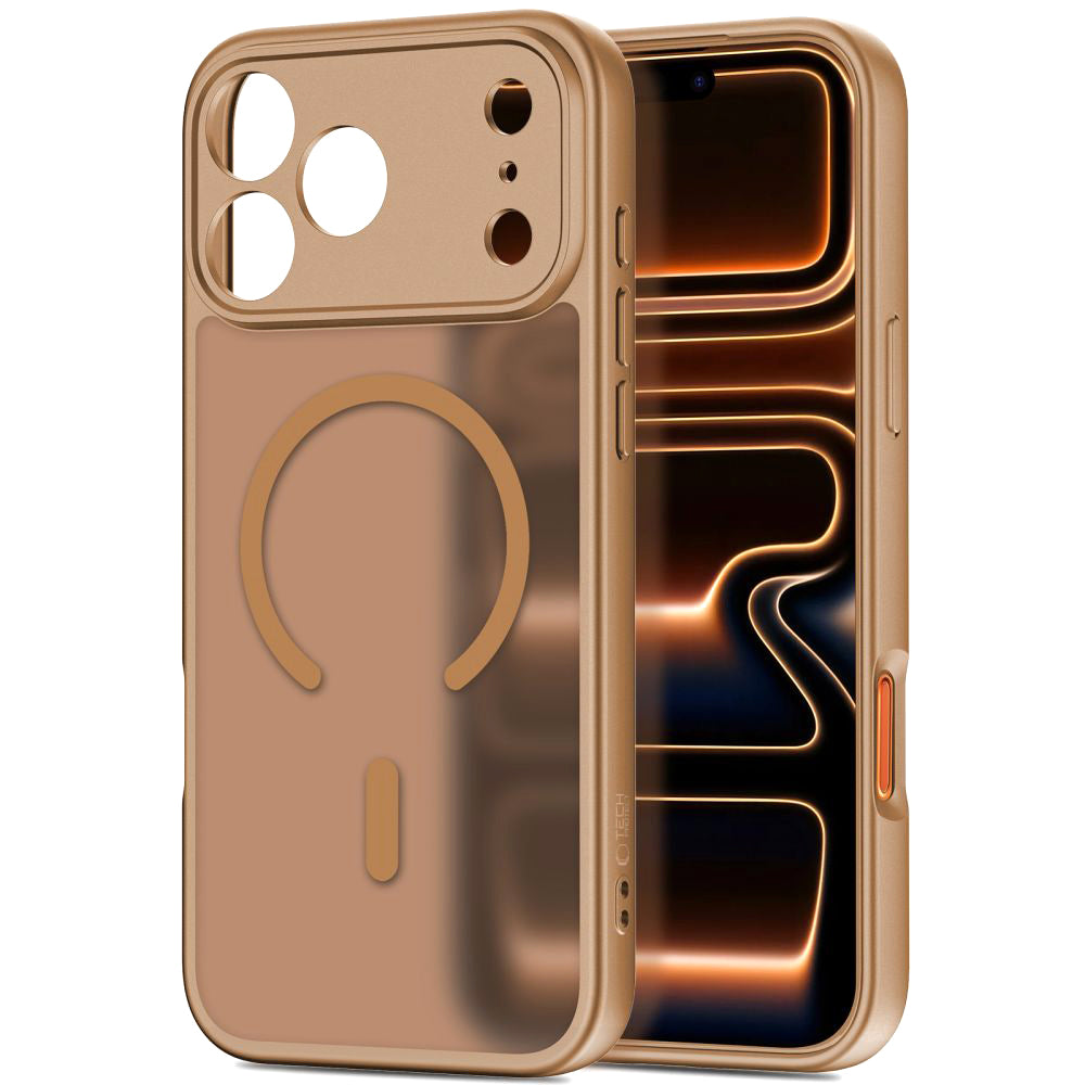 Θήκη MagSafe για Apple iPhone 17 Pro Max, Tech-Protect, BasicMag, Ματ Καφέ
