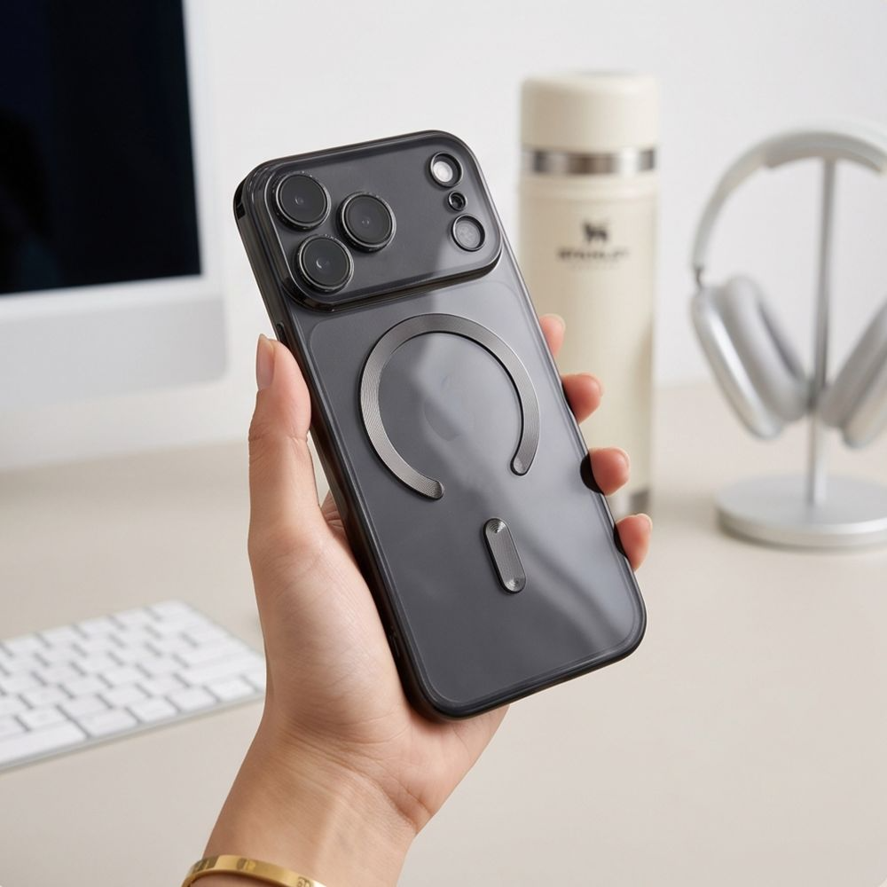 Θήκη MagSafe για Apple iPhone 18 Pro Max / 17 Pro Max, Tech-Protect, Magflex, Μαύρο Σατινέ