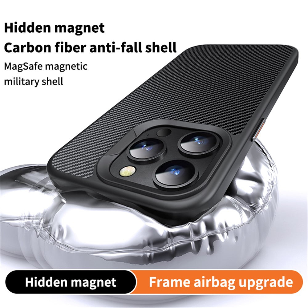 Θήκη MagSafe για Apple iPhone 15 Pro, OEM, Carbon, Μαύρο