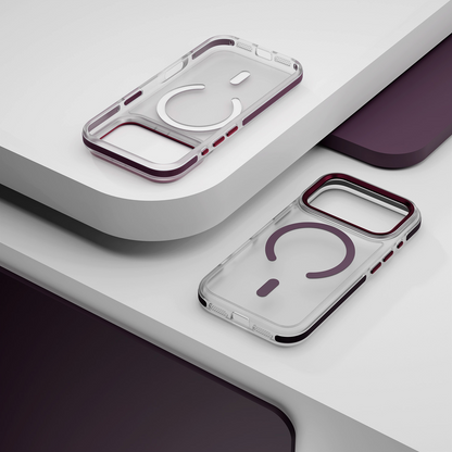 Θήκη MagSafe για Apple iPhone 18 Pro / 17 Pro, Etteri, Icy Mag, Βυσσινί