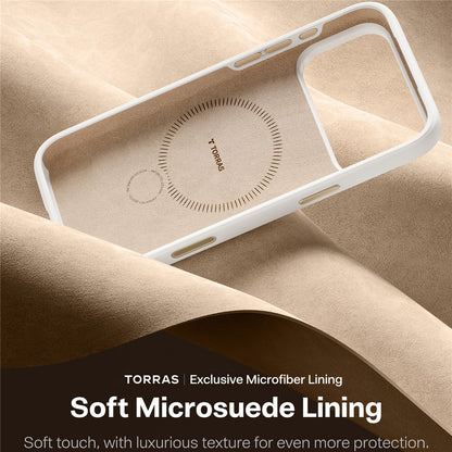 Θήκη MagSafe για Apple iPhone 17 Pro, Torras, QPRO Silicone, Λευκή
