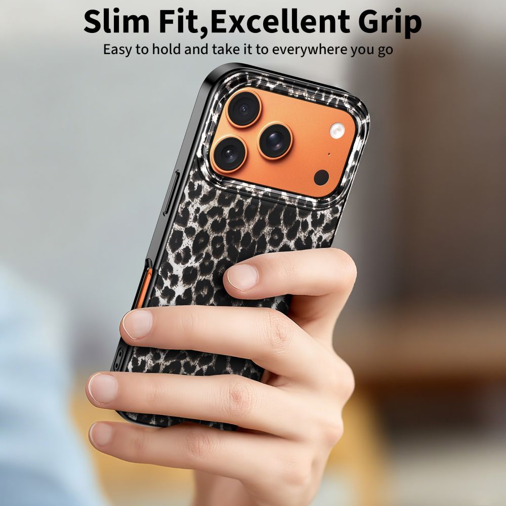 Θήκη MagSafe για Apple iPhone 17 Pro, Tech-Protect, Lamano Leopard, Μαύρη