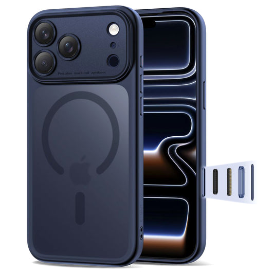 Θήκη MagSafe για Apple iPhone 17 Pro Max, Tech-Protect, MagPeak, Ματ Μπλε
