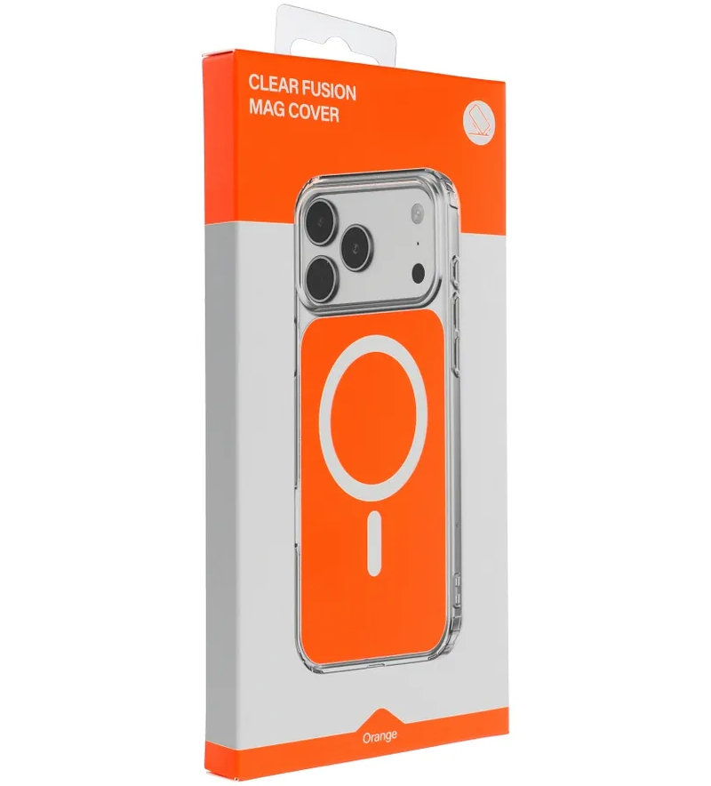 Θήκη MagSafe για Apple iPhone 17e / 16e, OEM, Clear Fusion Mag Cover, Πορτοκαλί