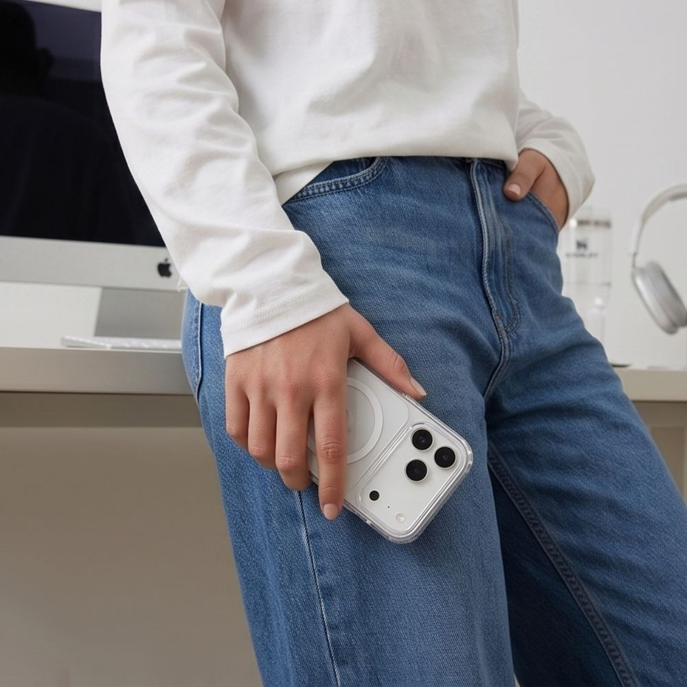 Θήκη MagSafe για Apple iPhone 18 Pro / 17 Pro, Tech-Protect, Flexair Hybrid CC, Διαφανής
