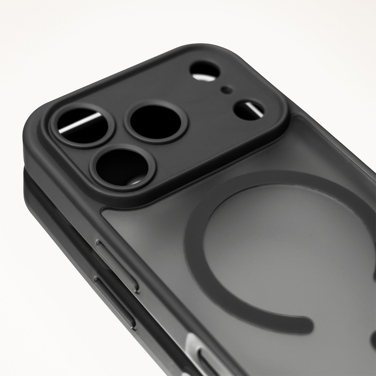 Θήκη MagSafe για Apple iPhone 18 Pro / 17 Pro, OEM, Mag Big Hole, Μαύρη Ματ