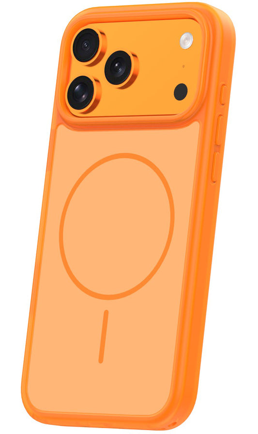 Θήκη MagSafe για Apple iPhone 18 Pro / 17 Pro, OEM, Frame Thin Mag, Πορτοκαλί