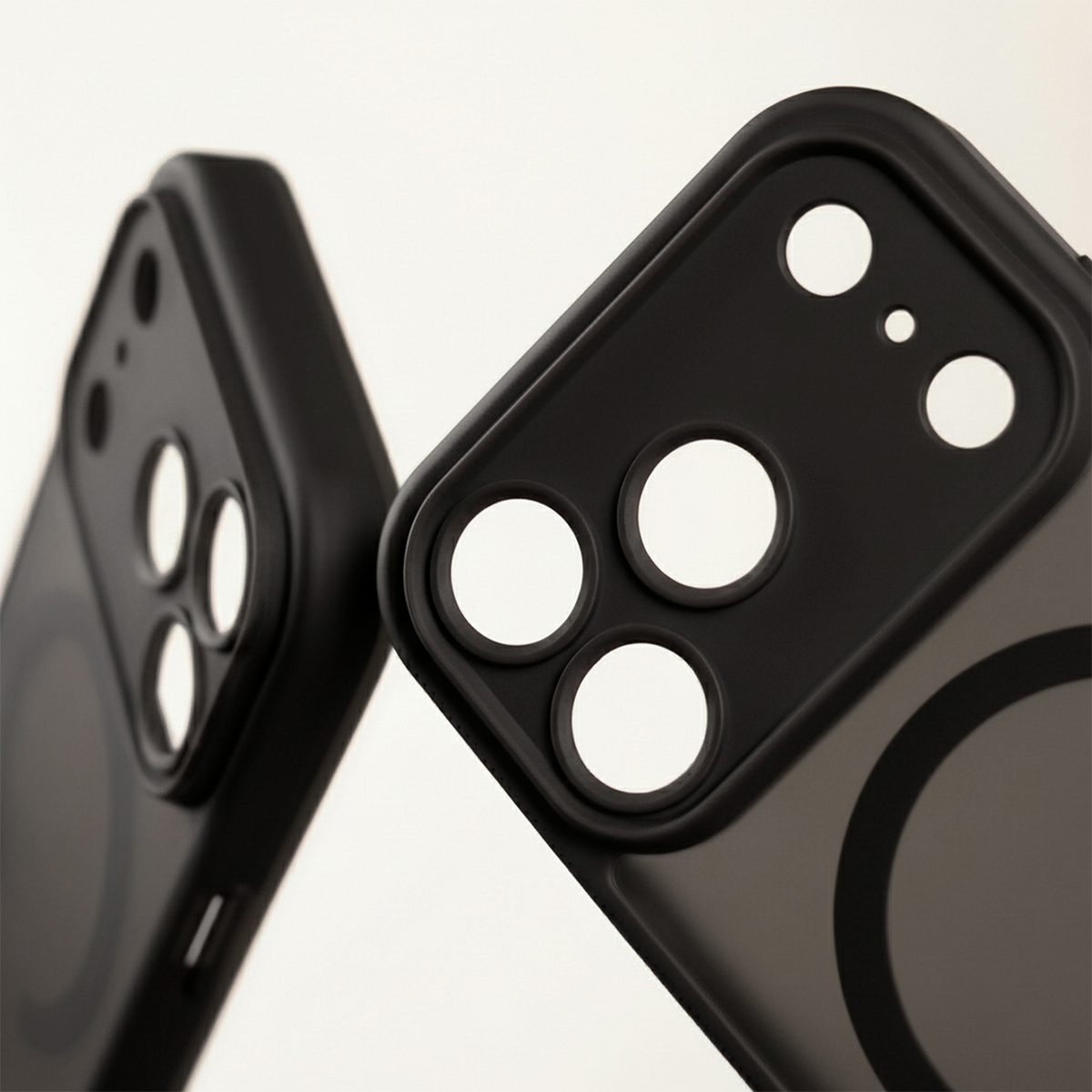 Θήκη MagSafe για Apple iPhone 18 Pro / 17 Pro, OEM, Mag Big Hole, Μαύρη Ματ