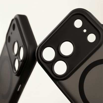 Θήκη MagSafe για Apple iPhone 18 Pro / 17 Pro, OEM, Mag Big Hole, Μαύρη Ματ