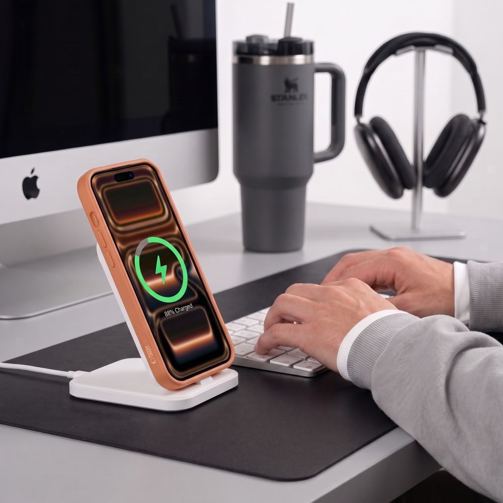 Θήκη MagSafe για Apple iPhone 18 Pro / 17 Pro, Tech-Protect, BasicMag, Πορτοκαλί Ματ