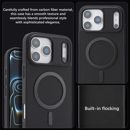 Θήκη MagSafe για Apple iPhone 17 Pro, OEM, Carbon Metal Ring, Μαύρο