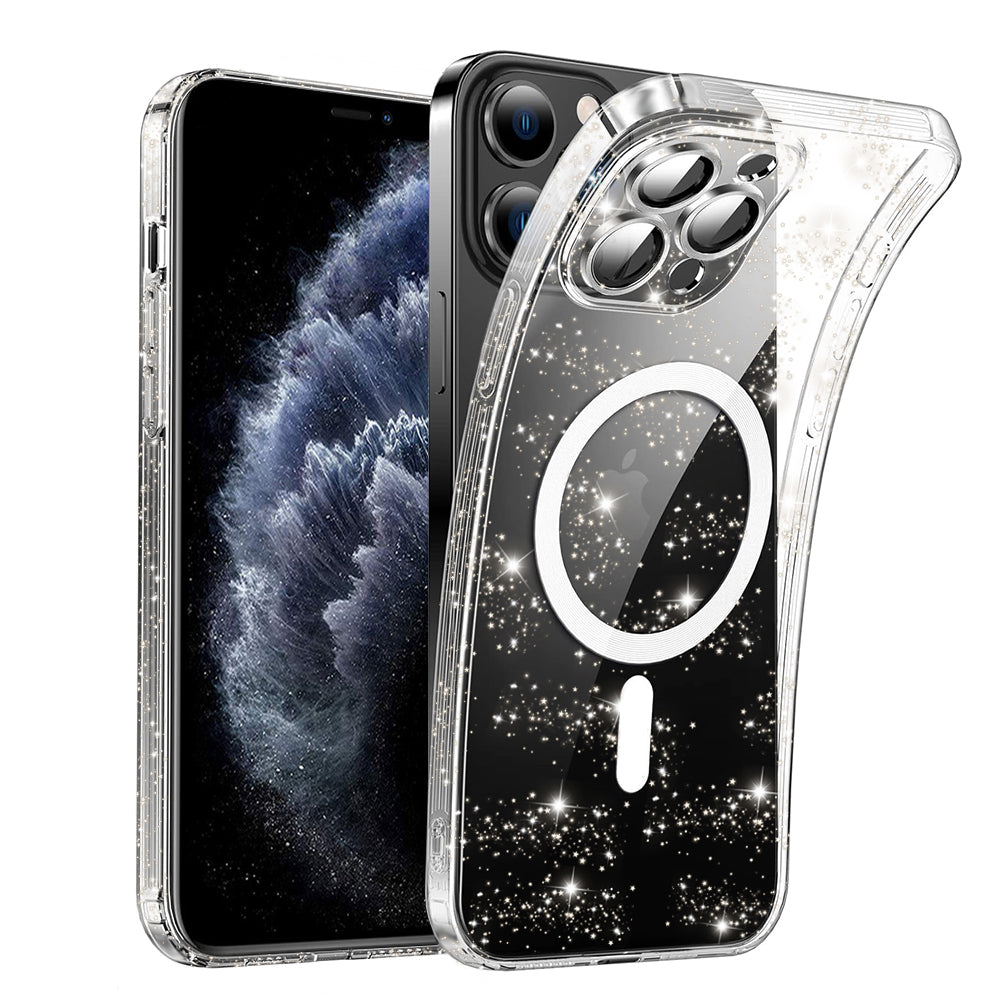 Θήκη MagSafe για Apple iPhone 11 Pro, Techsuit, SparkleSkin, Διαφανής