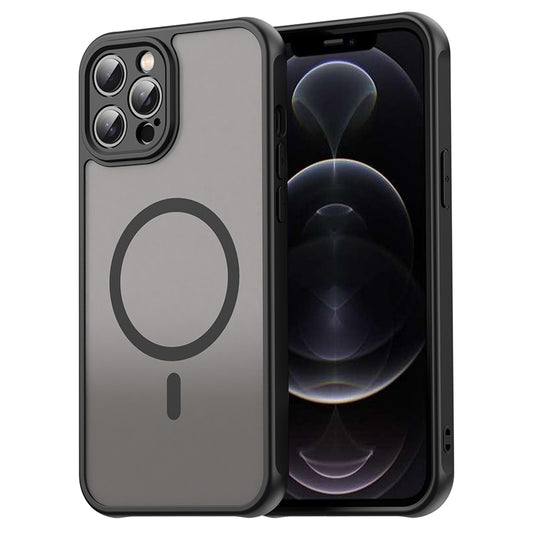 Θήκη MagSafe για Apple iPhone 12 Pro Max, Techsuit, HaloFrost II, Μαύρο