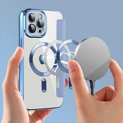 Θήκη MagSafe για Apple iPhone 12 Pro Max, Techsuit, SmartMag Book, Μπλε