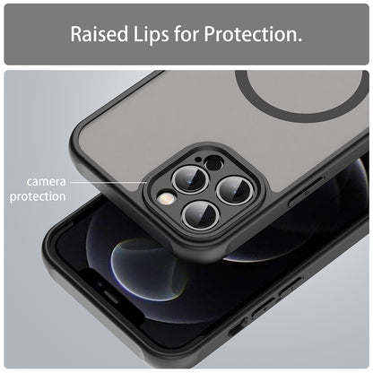 MagSafe Case for Apple iPhone 12 Pro, Techsuit, HaloFrost II, Black