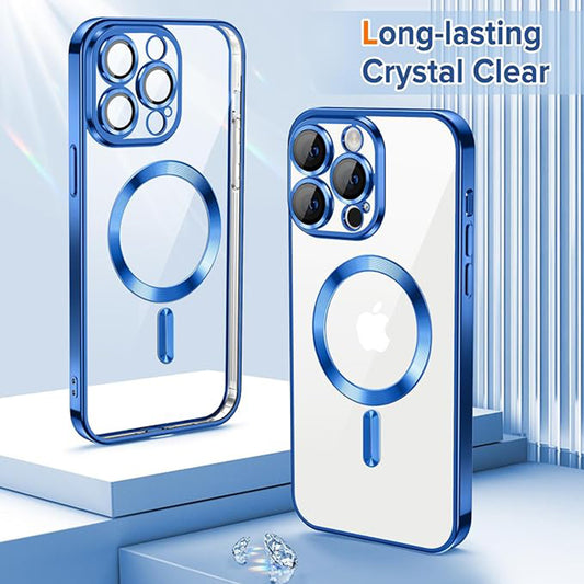 Θήκη MagSafe για Apple iPhone 12 Pro, Techsuit, Luxury Crystal, Σκούρο Μπλε