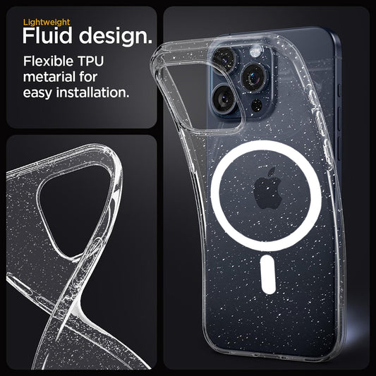 Θήκη MagSafe για Apple iPhone 12 Pro, Techsuit, SparkleSkin, Διαφανής