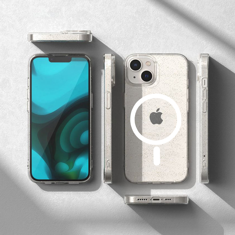 Θήκη MagSafe για Apple iPhone 12 Pro, Techsuit, SparkleSkin, Διαφανής