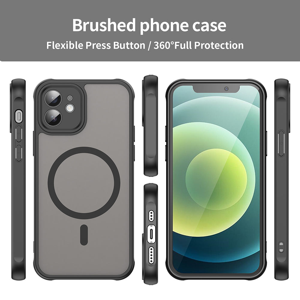 Θήκη MagSafe για Apple iPhone 12, Techsuit, HaloFrost II, Μαύρο