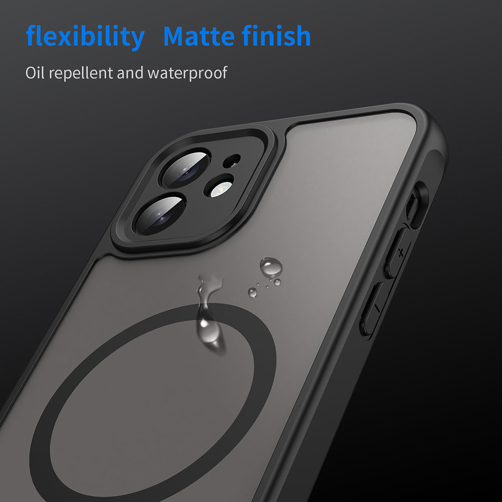 Θήκη MagSafe για Apple iPhone 12, Techsuit, HaloFrost II, Μαύρο